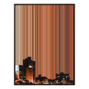 38×38" Framed Canvas - Brown Frame variant