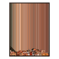 38×38" Framed Canvas - Brown Frame variant