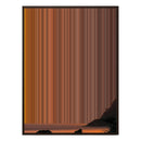 38×38" Framed Canvas - Brown Frame variant