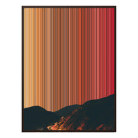 38×38" Framed Canvas - Brown Frame variant