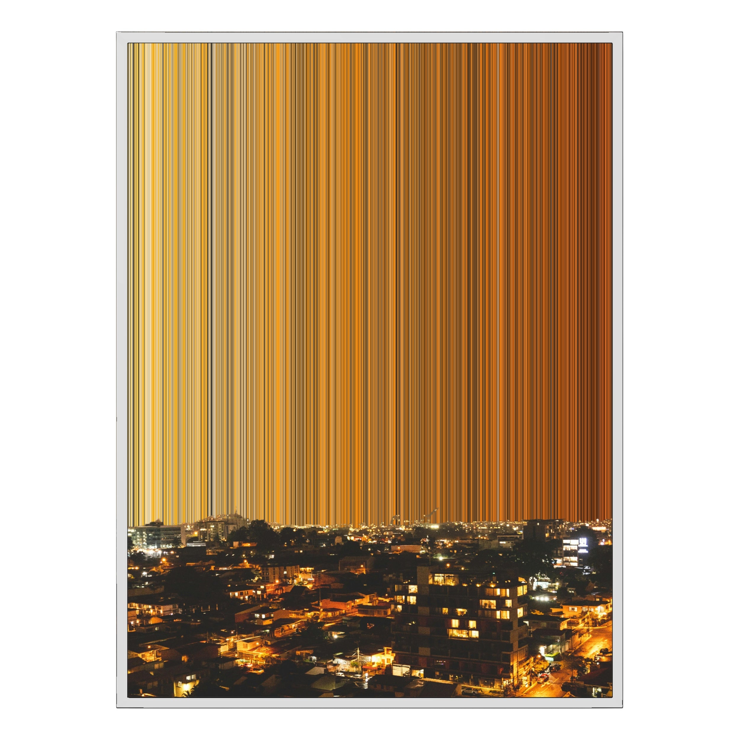 38×38" Framed Canvas - White Frame variant