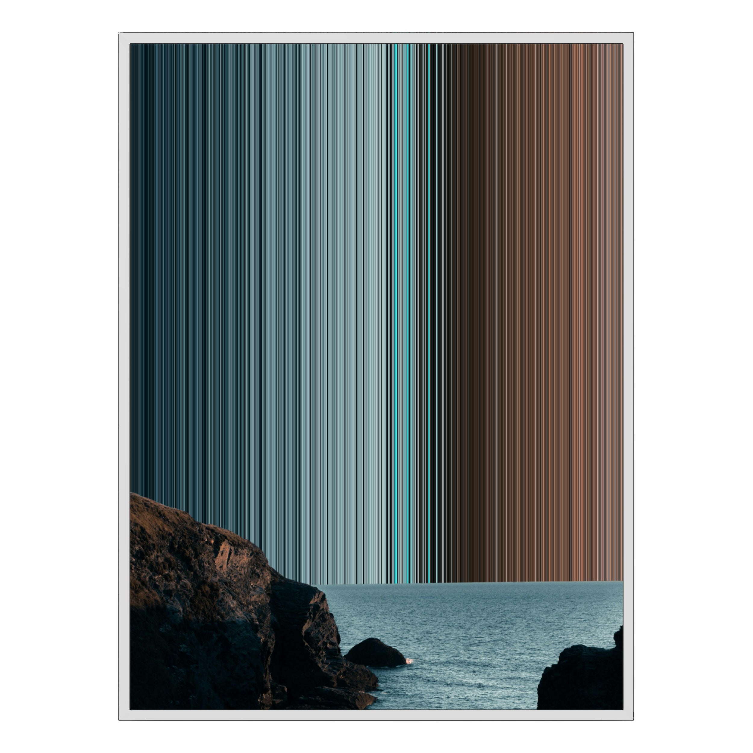 38×38" Framed Canvas - White Frame variant