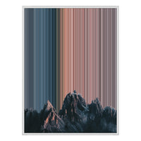 38×38" Framed Canvas - White Frame variant