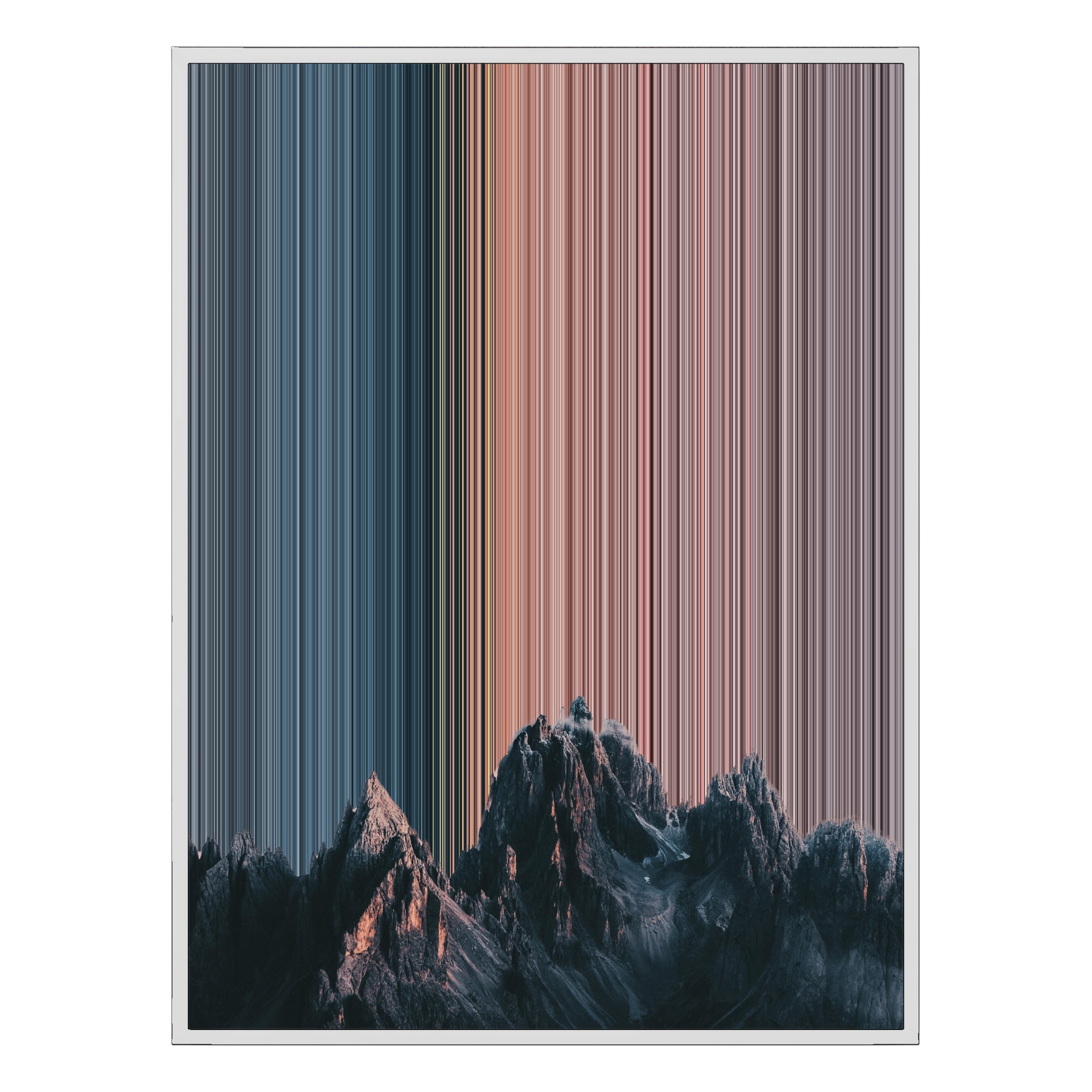 38×38" Framed Canvas - White Frame variant