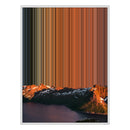 38×38" Framed Canvas - White Frame variant