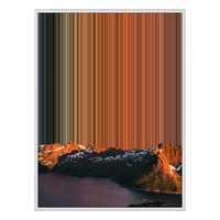 38×38" Framed Canvas - White Frame variant