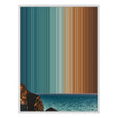 38×38" Framed Canvas - White Frame variant