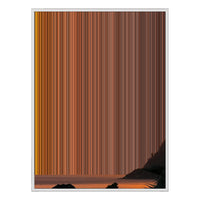 38×38" Framed Canvas - White Frame variant