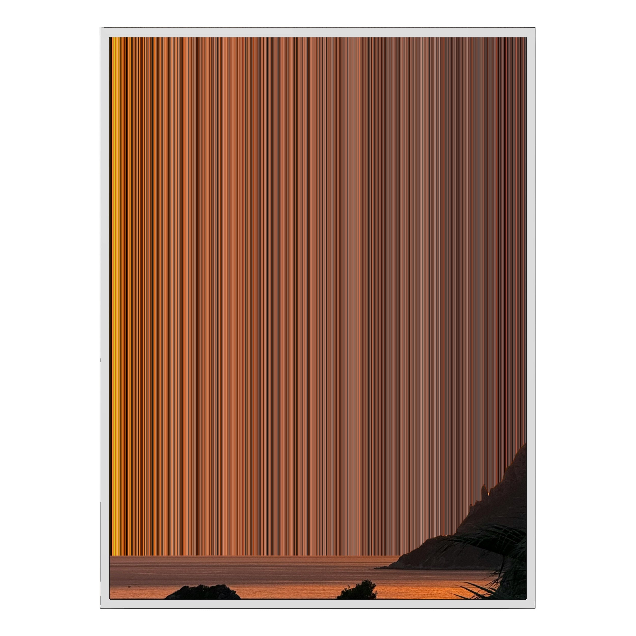 38×38" Framed Canvas - White Frame variant