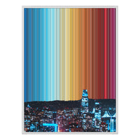 38×38" Framed Canvas - White Frame variant