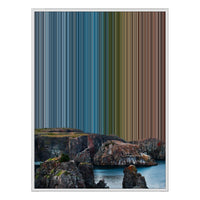 38×38" Framed Canvas - White Frame variant