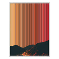 38×38" Framed Canvas - White Frame variant