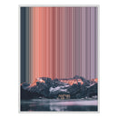 38×38" Framed Canvas - White Frame variant