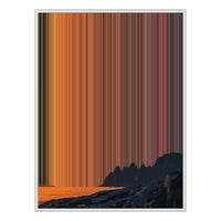 38×38" Framed Canvas - White Frame variant