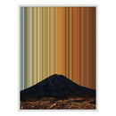 38×38" Framed Canvas - White Frame variant