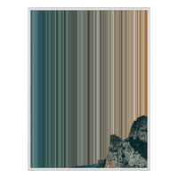 38×38" Framed Canvas - White Frame variant