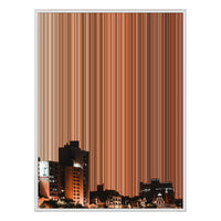 38×38" Framed Canvas - White Frame variant