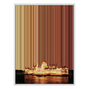 38×38" Framed Canvas - White Frame variant