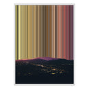 38×38" Framed Canvas - White Frame variant