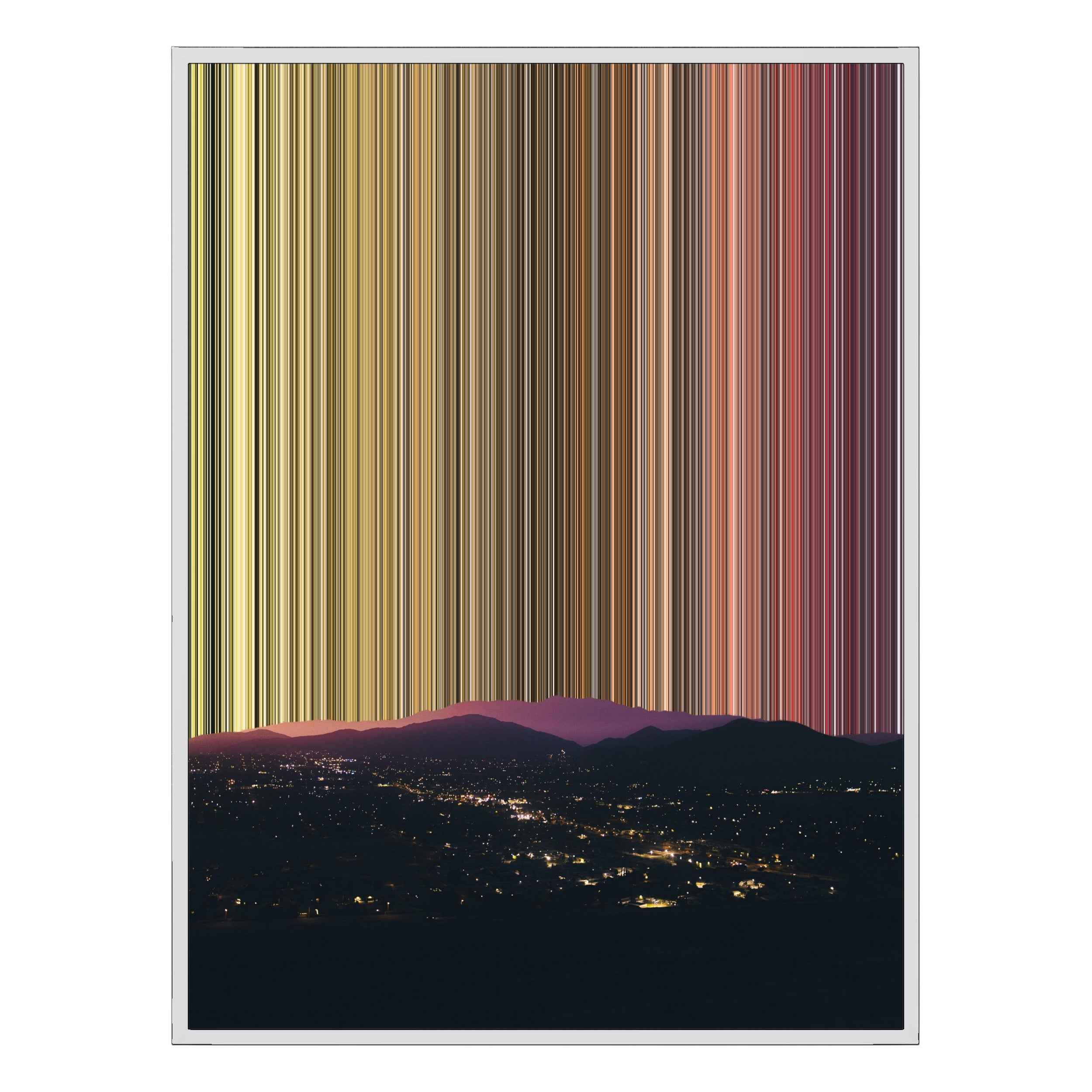 38×38" Framed Canvas - White Frame variant