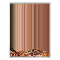 38×38" Framed Canvas - White Frame variant