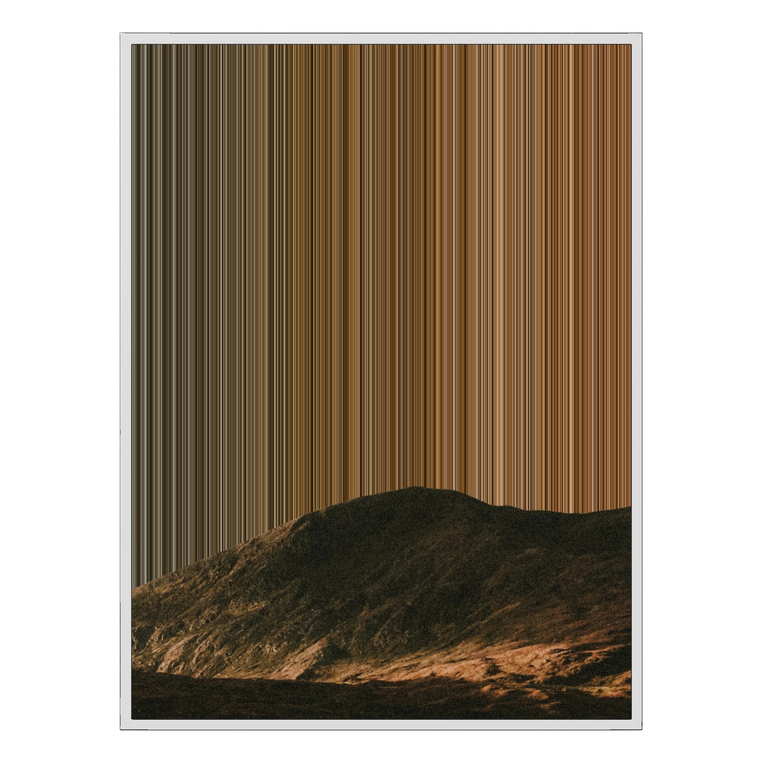 38×38" Framed Canvas - White Frame variant