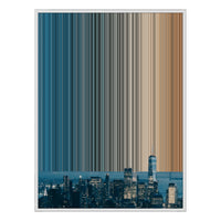 38×38" Framed Canvas - White Frame variant