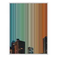 38×38" Framed Canvas - White Frame variant