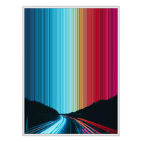 38×38" Framed Canvas - White Frame variant