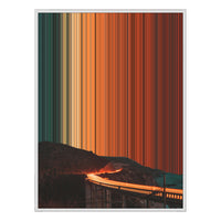 38×38" Framed Canvas - White Frame variant