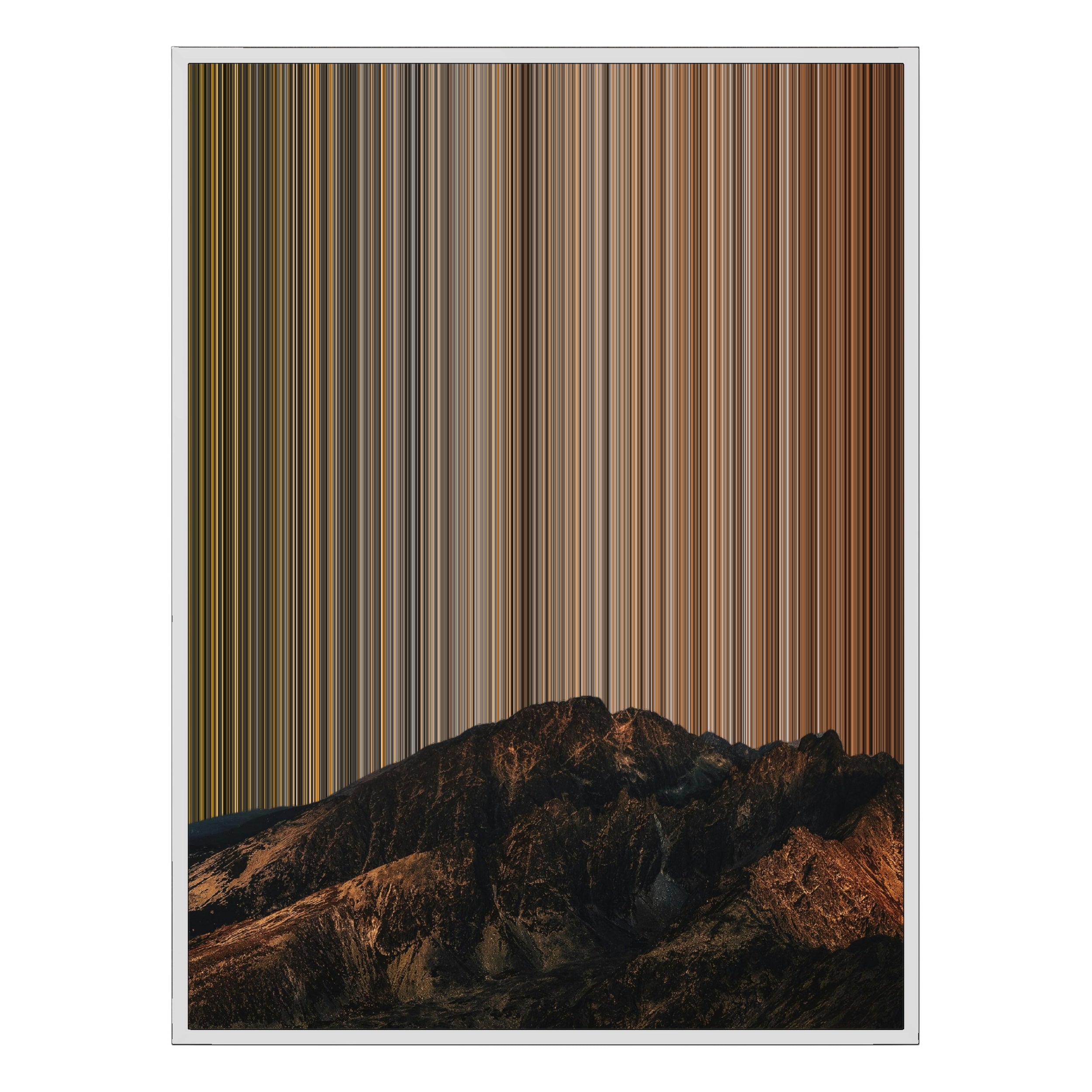 38×38" Framed Canvas - White Frame variant