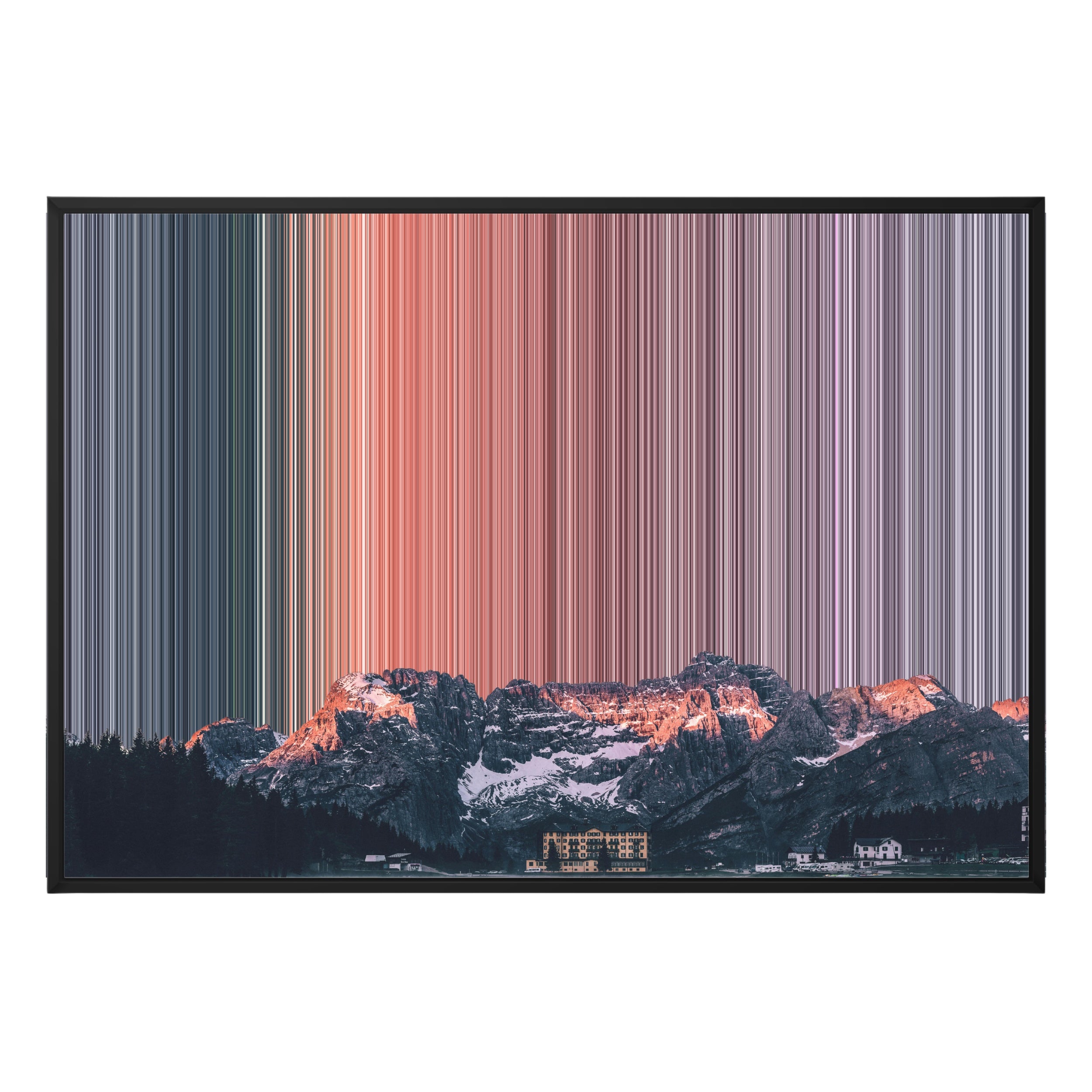 40×28" Framed Canvas - Black Frame variant