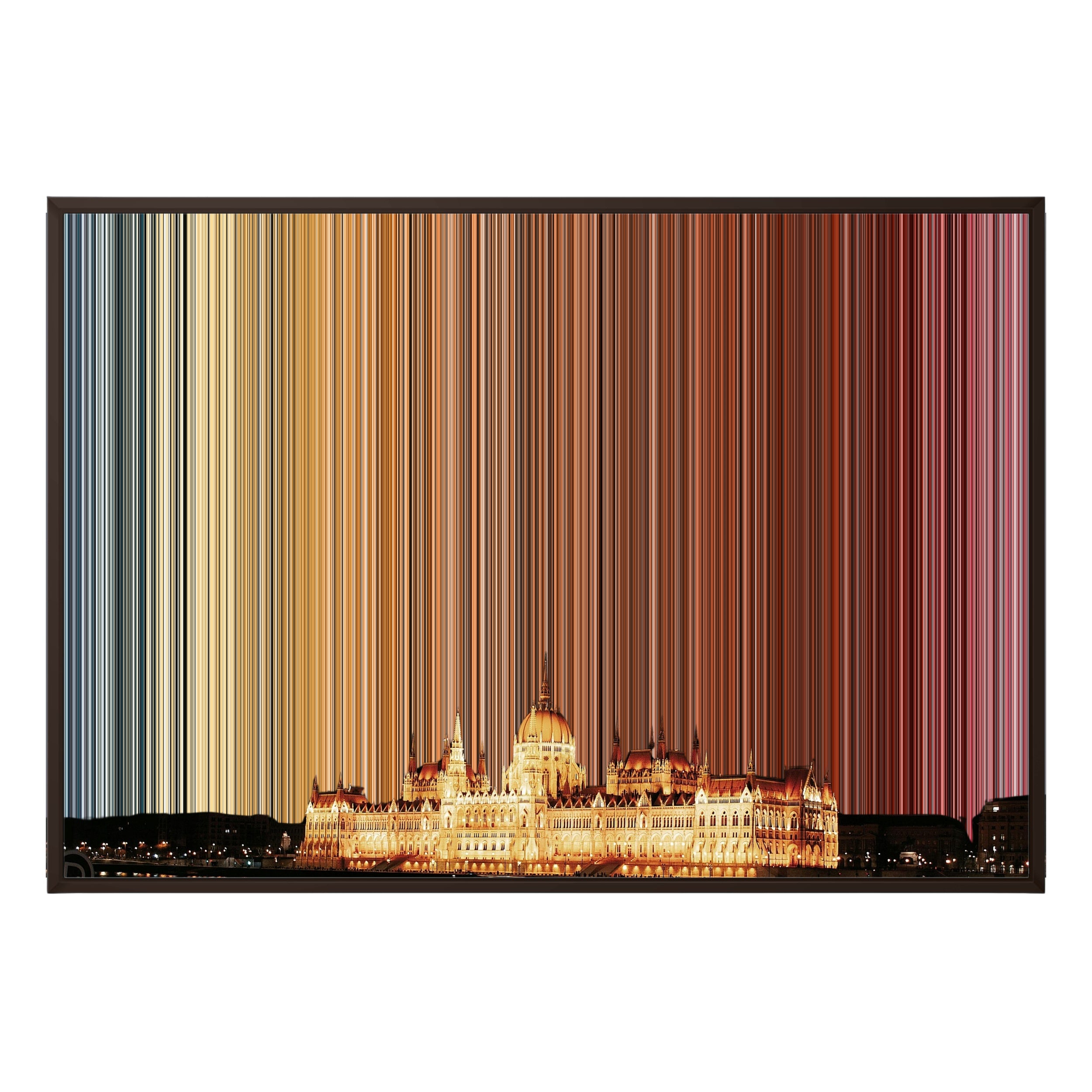 40×28" Framed Canvas - Brown Frame variant