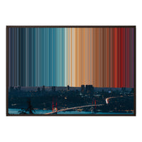 40×28" Framed Canvas - Brown Frame variant