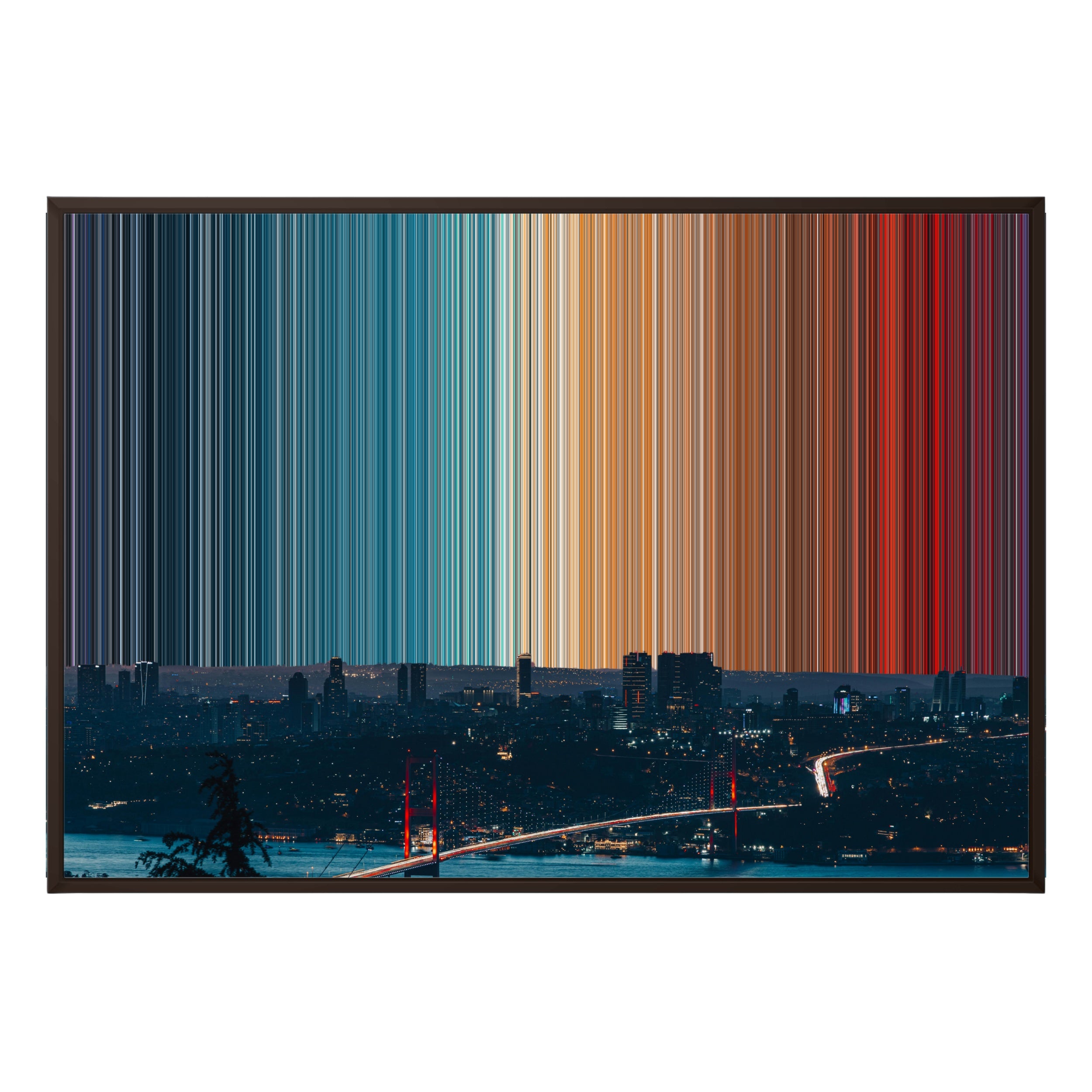 40×28" Framed Canvas - Brown Frame variant