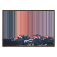 40×28" Framed Canvas - Brown Frame variant