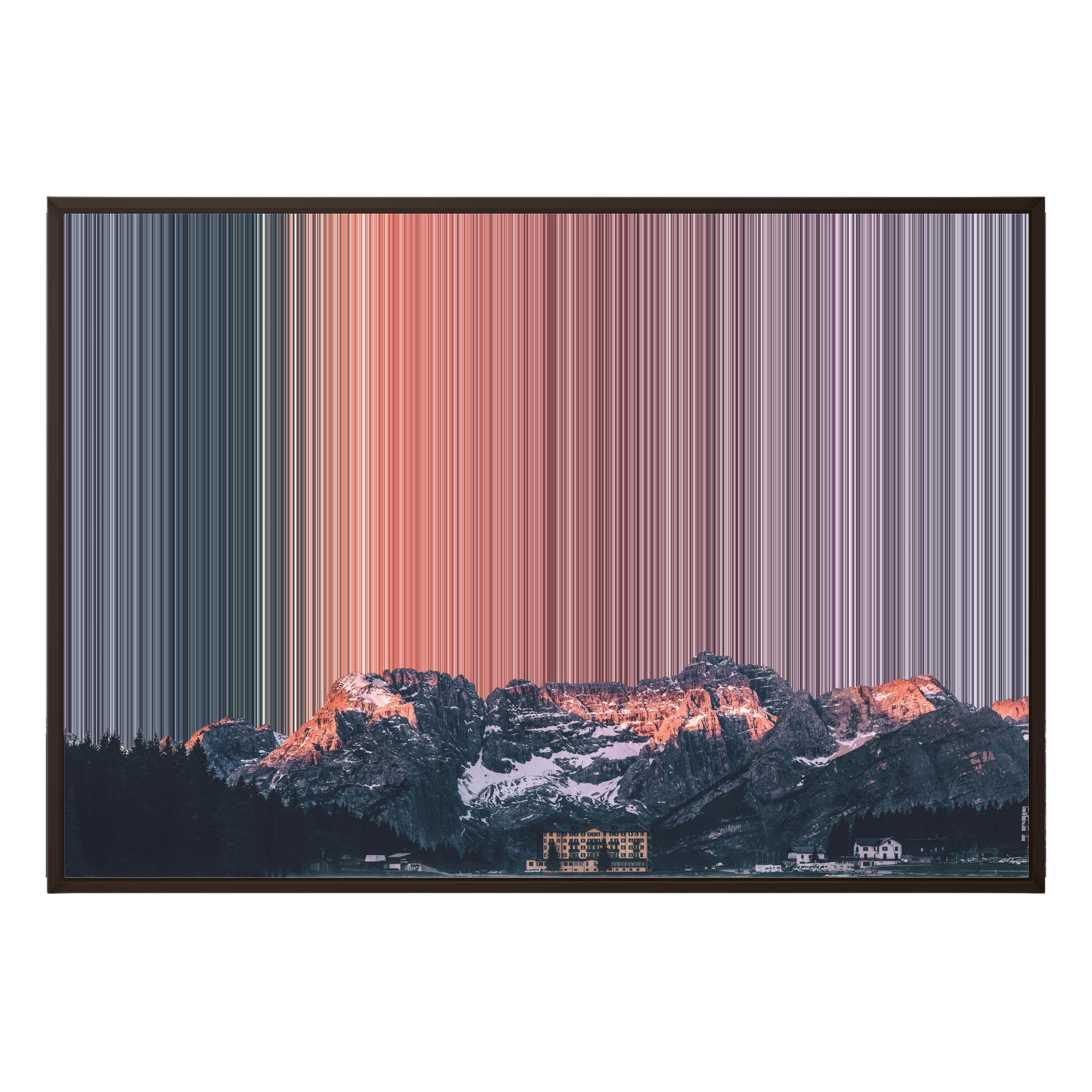 40×28" Framed Canvas - Brown Frame variant