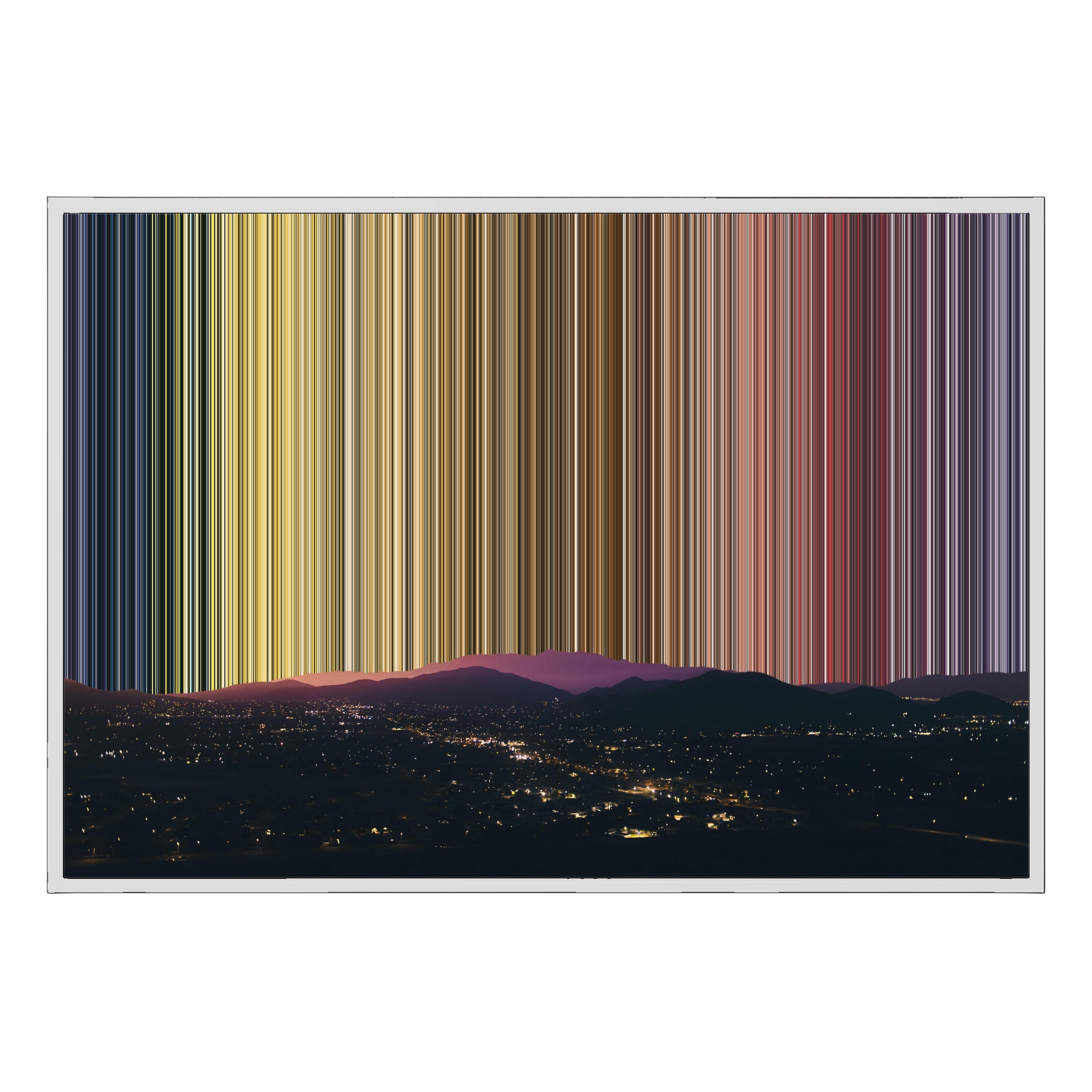 40×28" Framed Canvas - White Frame variant