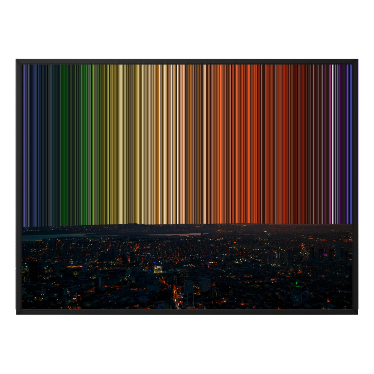 40×30" Framed Canvas - Black Frame variant