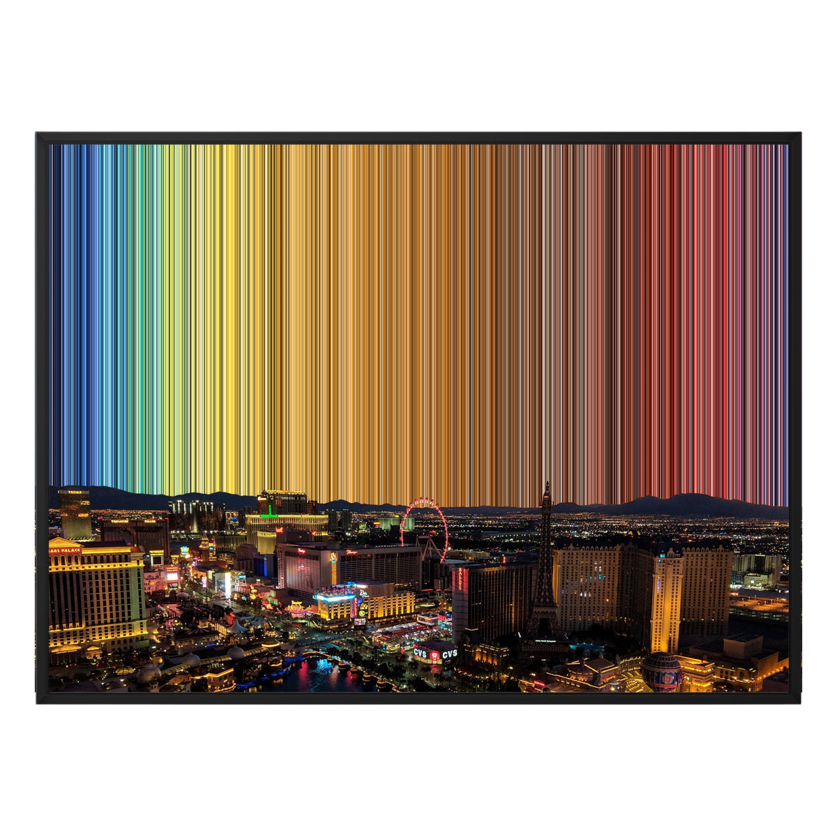 40×30" Framed Canvas - Black Frame variant