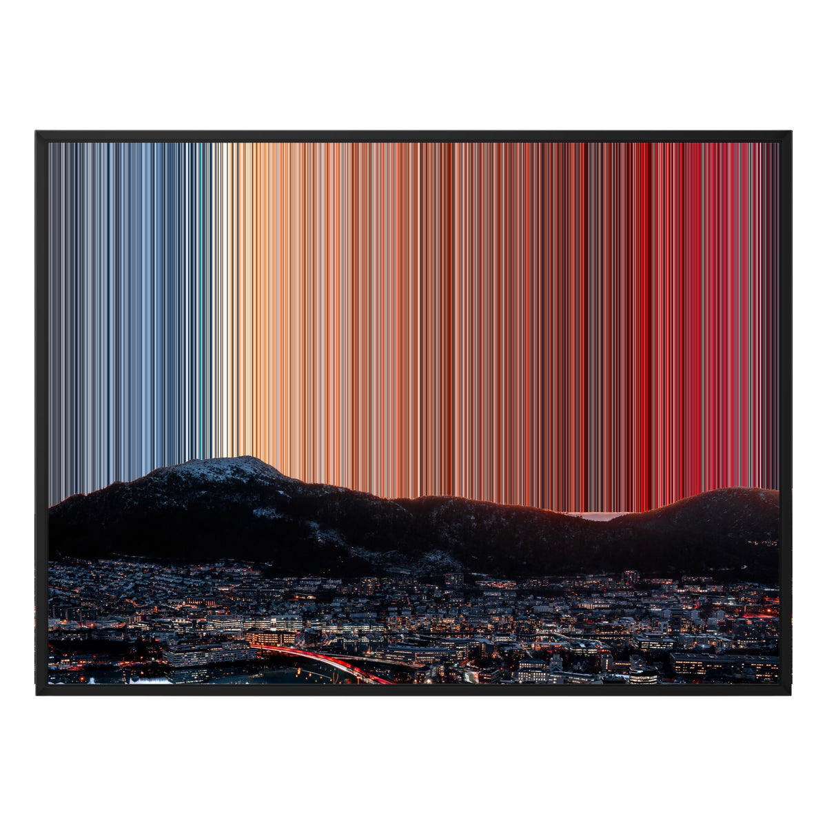 Lienzo con marco clásico, 40×30", marco negro