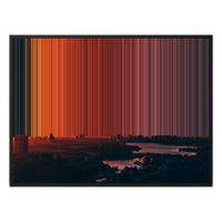40×30" Framed Canvas - Black Frame variant