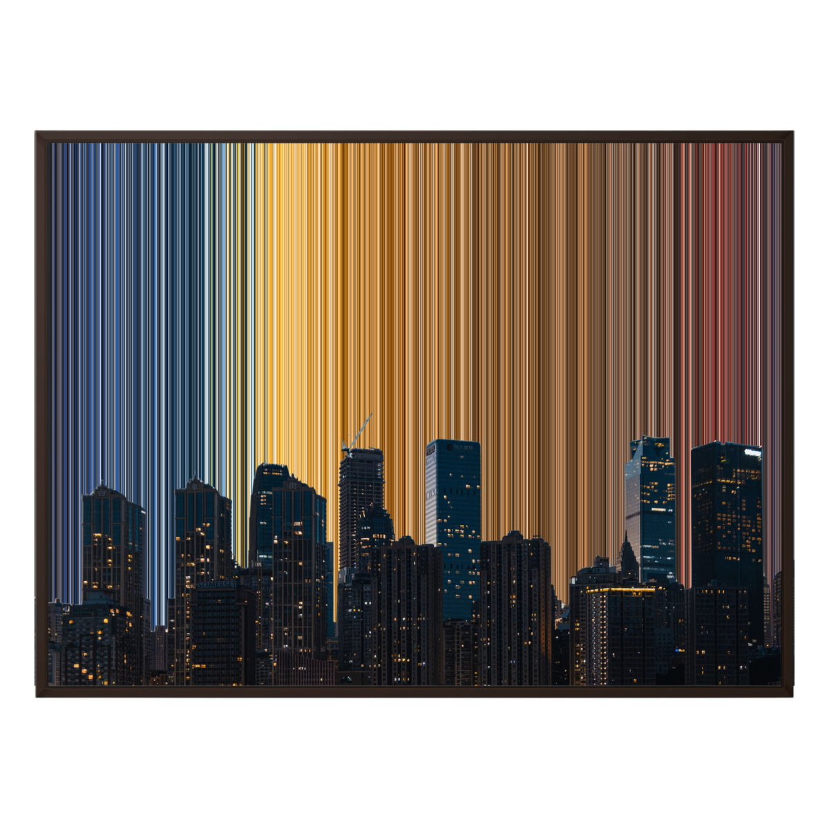 40×30" Framed Canvas - Brown Frame variant