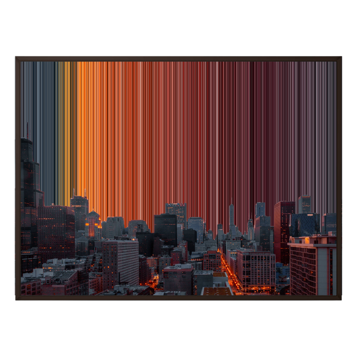 40×30" Framed Canvas - Brown Frame variant