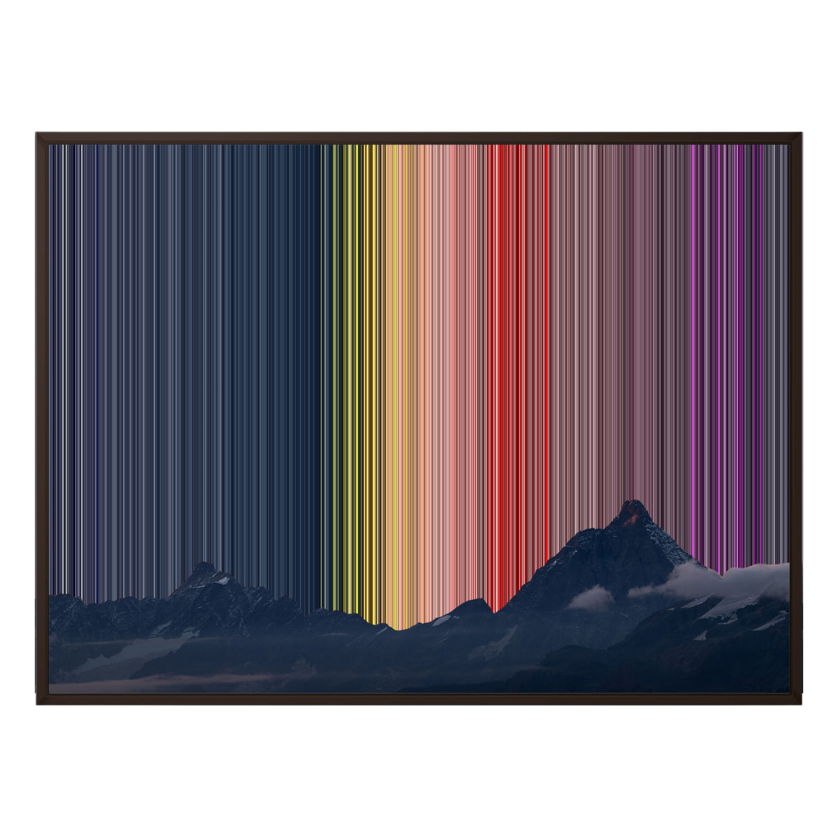 Lærred i klassisk ramme, 40×30", brun ramme