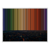 40×30" Framed Canvas - White Frame variant