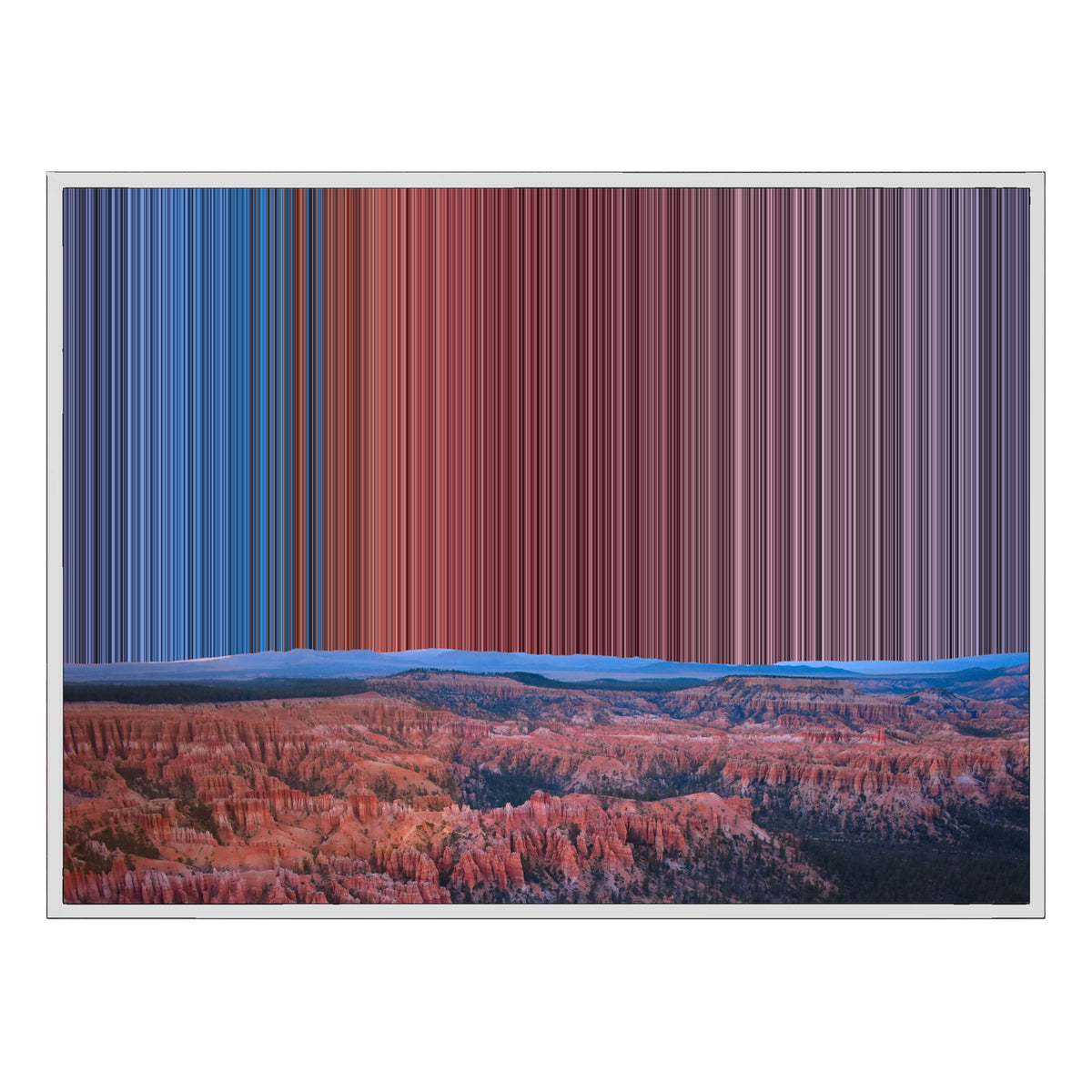 Lærred i klassisk ramme, 40×30", hvid ramme