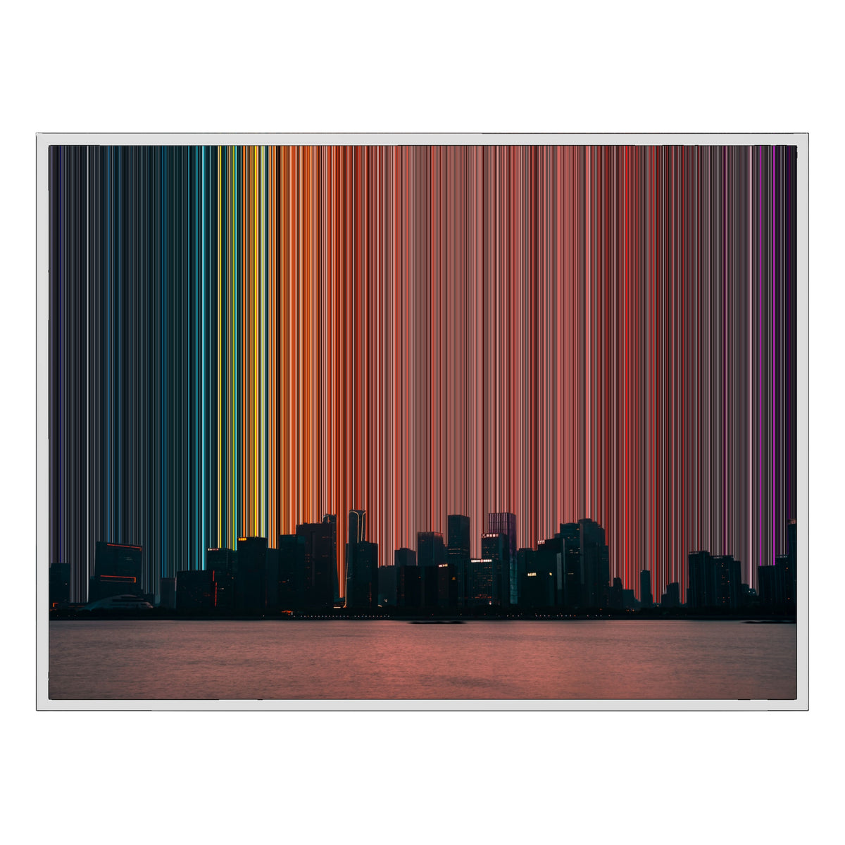 Gerahmtes Leinwandbild im Format 40×30", weißer Rahmen