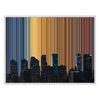 40×30" Framed Canvas - White Frame variant