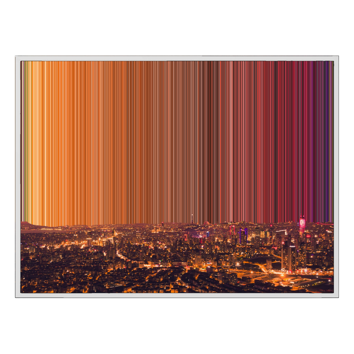 Gerahmtes Leinwandbild im Format 40×30", weißer Rahmen